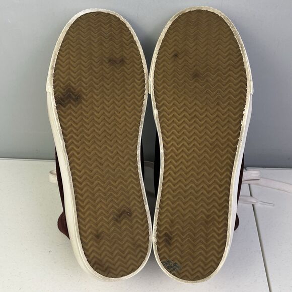 Rag & Bone High Top Sneakers Womens Size 39 (US 8.5 ) Burgundy Merlot Suede